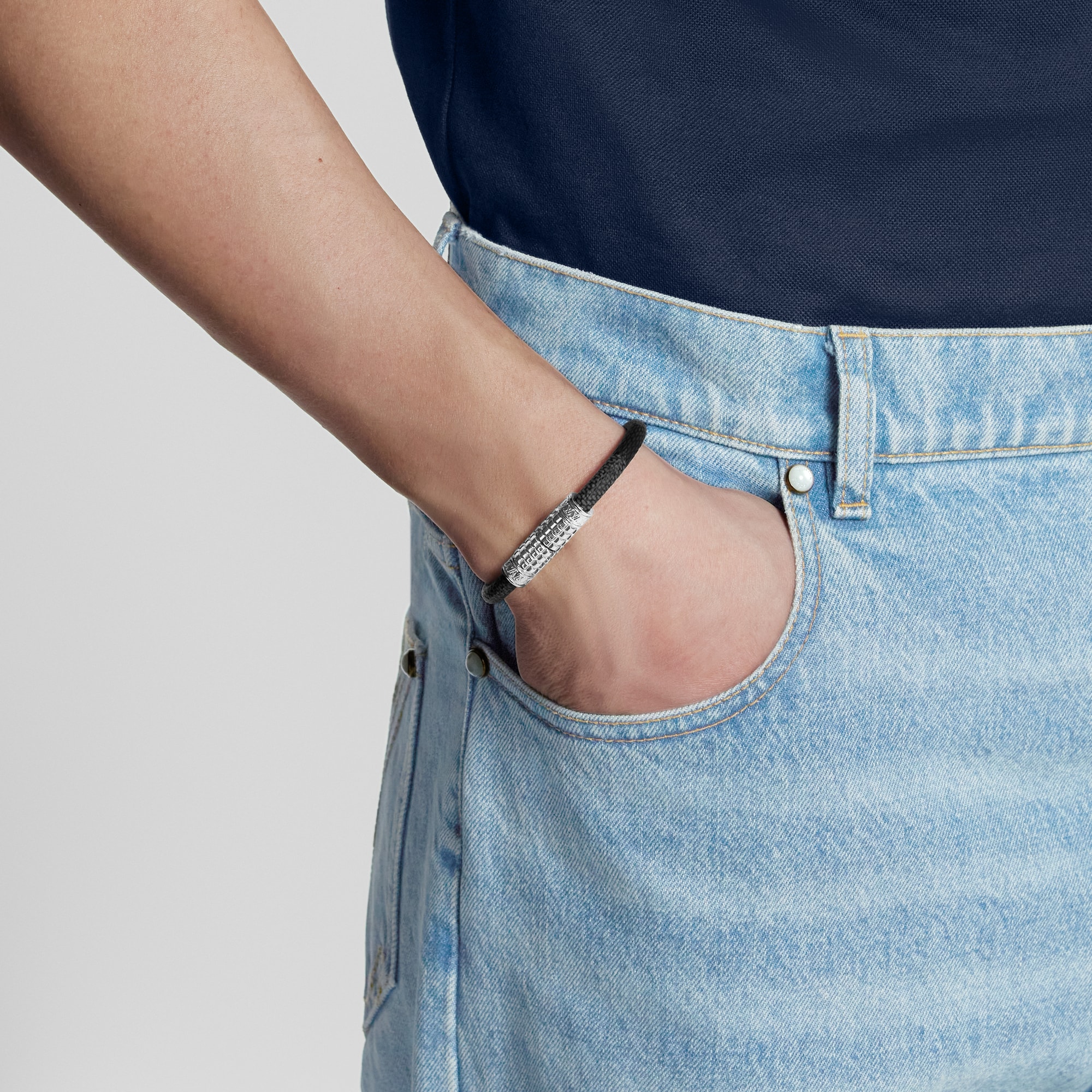 Digit Bracelet Damier Graphite Canvas - Men - Fashion Jewelry